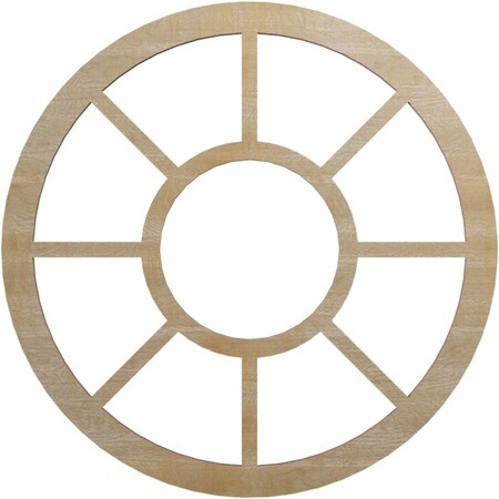 Ekena Millwork Grace Wood Fretwork Pierced Ceiling Medallion, Hickory, 16"OD x 5 3/4"ID x 1/4"T CMWP16X0250GRHI